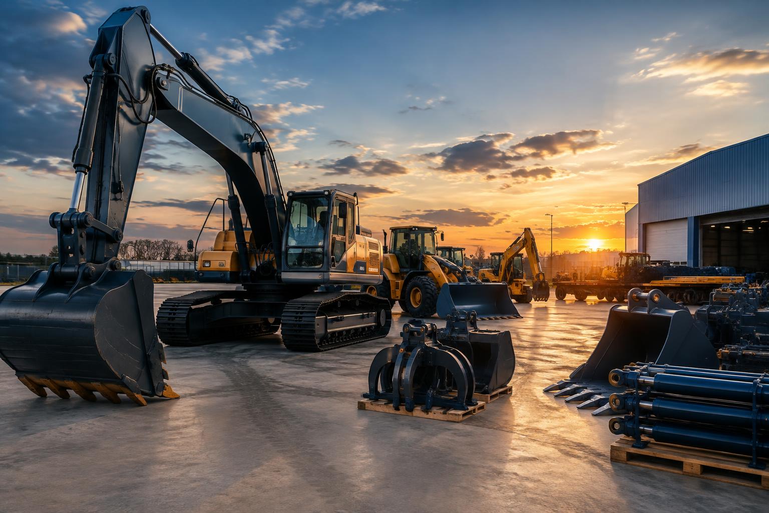 Máquinas e equipamentos para construção — imagem ilustrativa